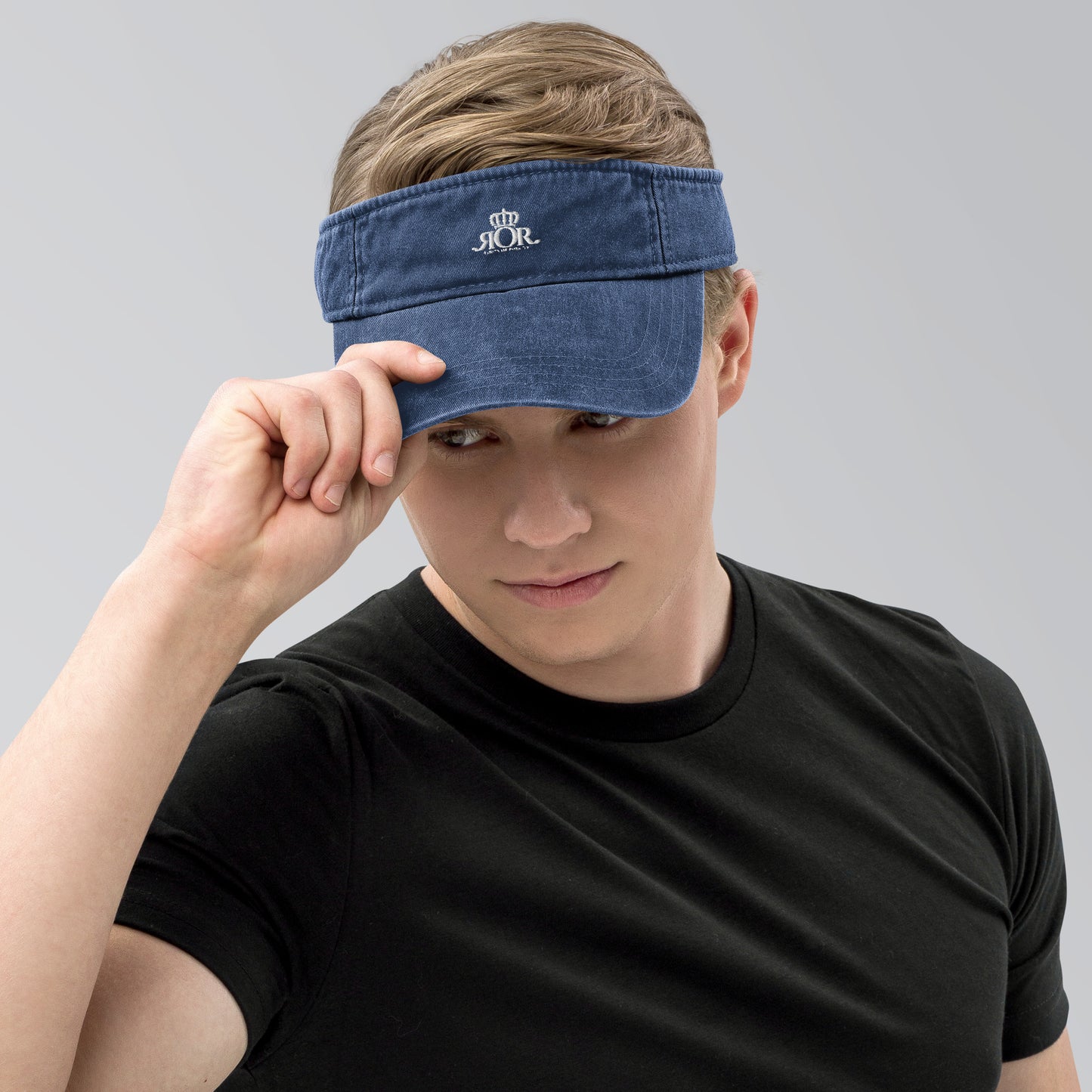 Denim visor