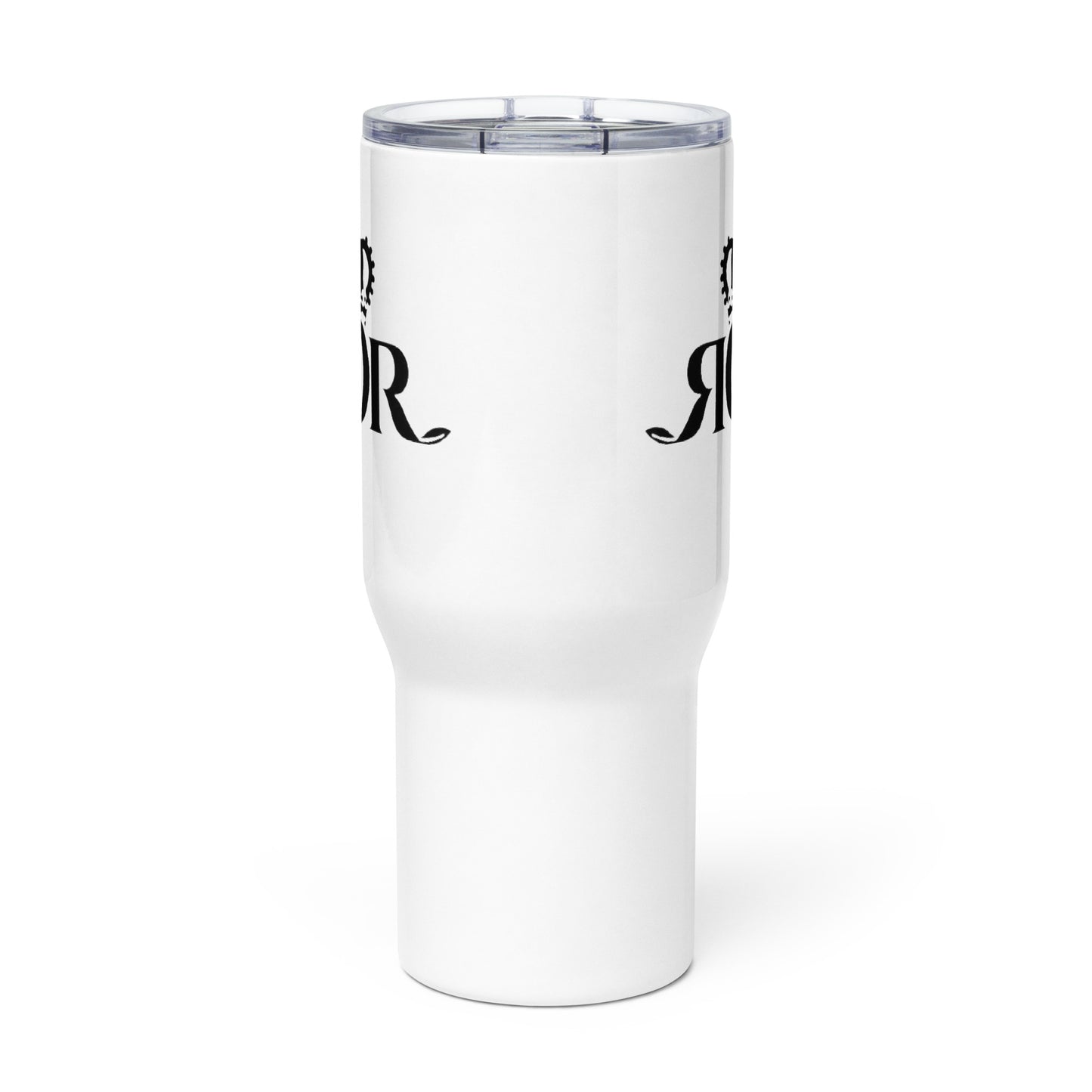 Travel mug with a handle