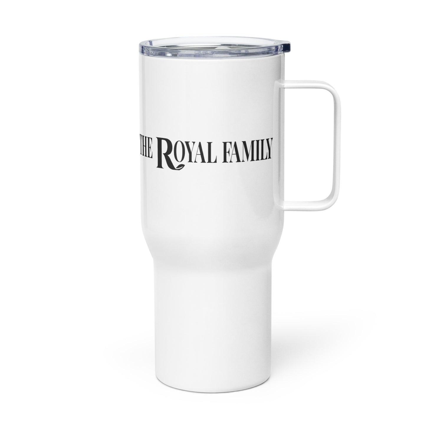 Travel mug with a handle