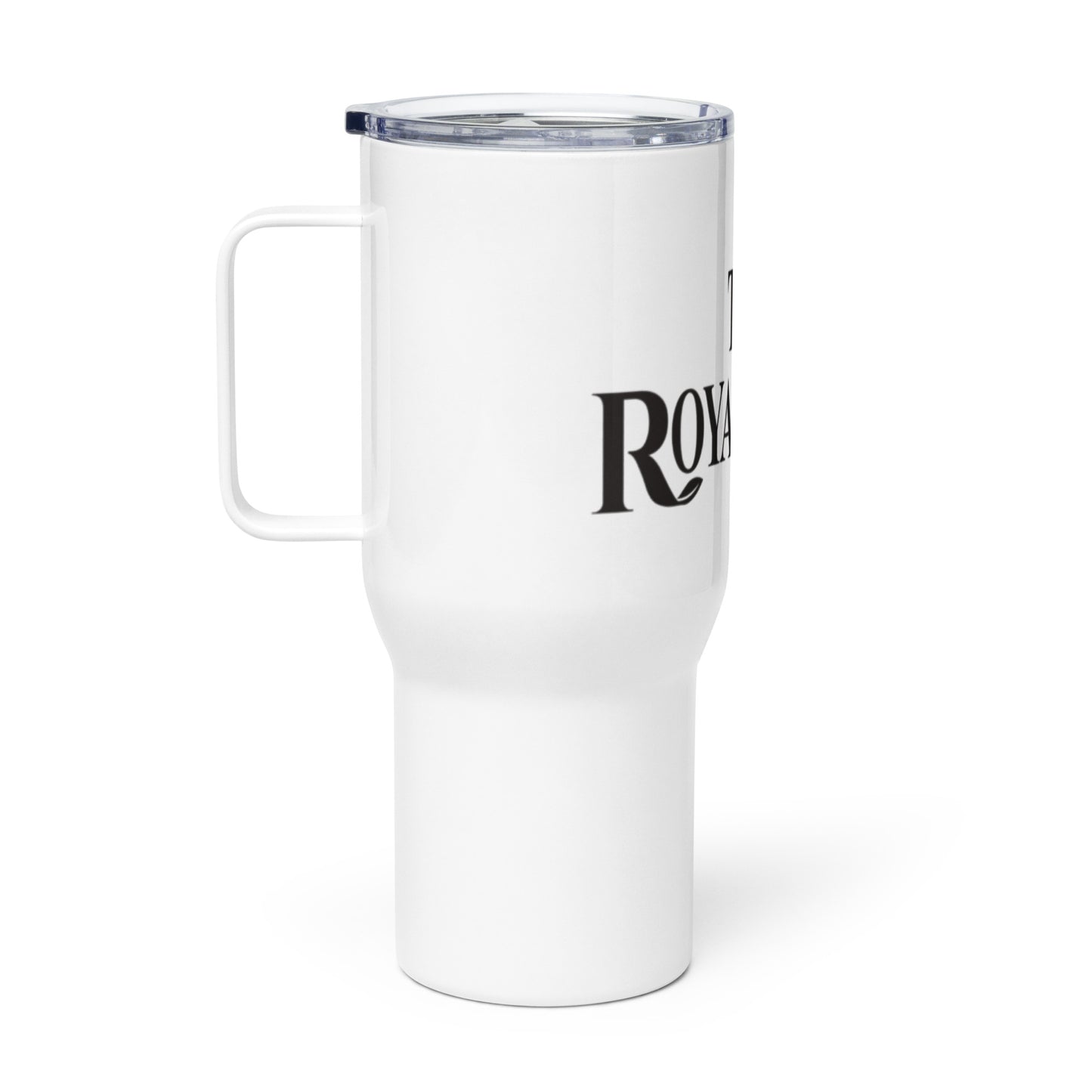 Travel mug with a handle