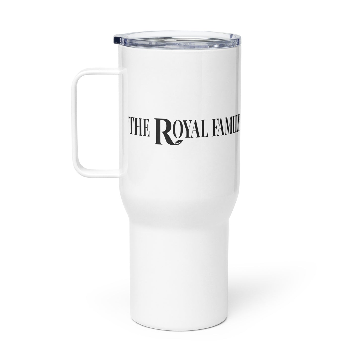 Travel mug with a handle