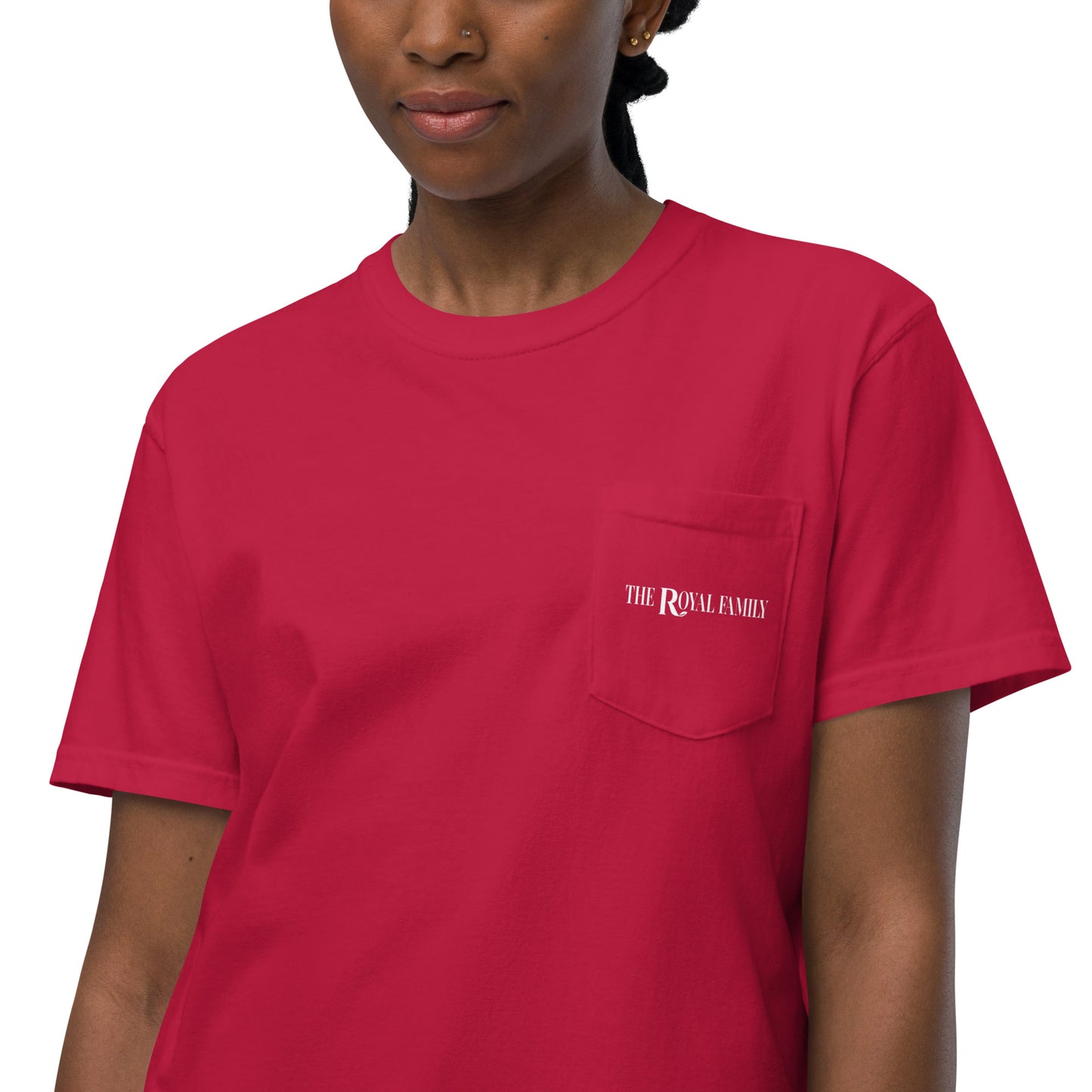 Unisex garment-dyed pocket t-shirt