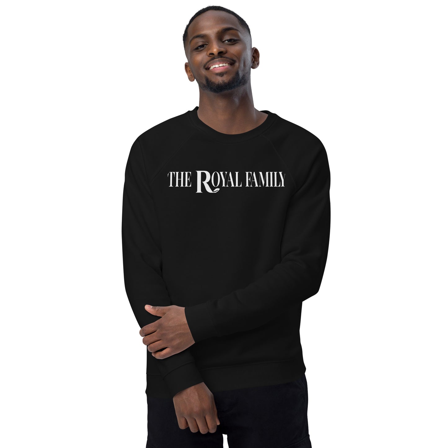 Unisex organic raglan sweatshirt